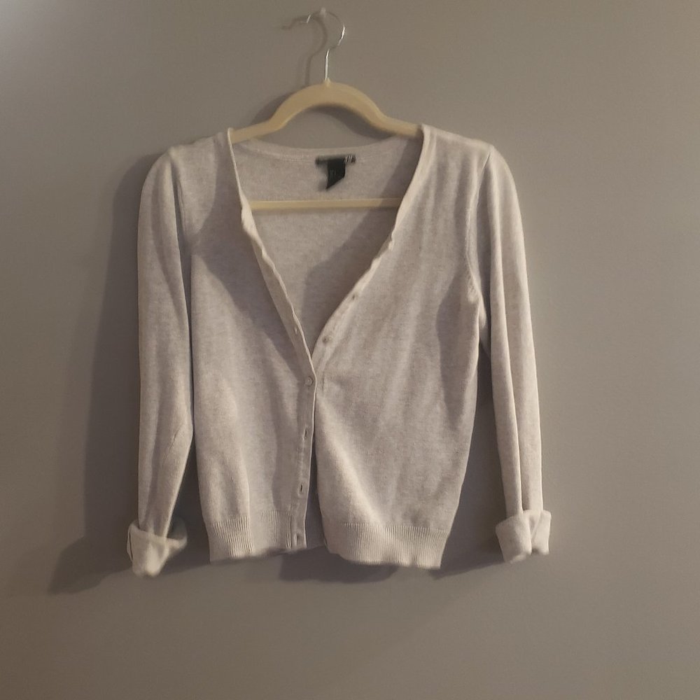 Gray Cropped H&M Cardigan